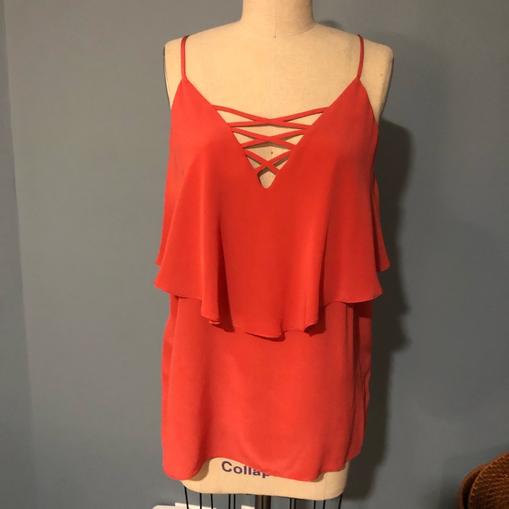 Coral Silk Top | Bailey 44